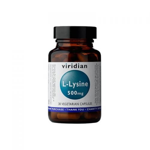 L-лизин 500 мг L-лизин 30 капсул Viridian