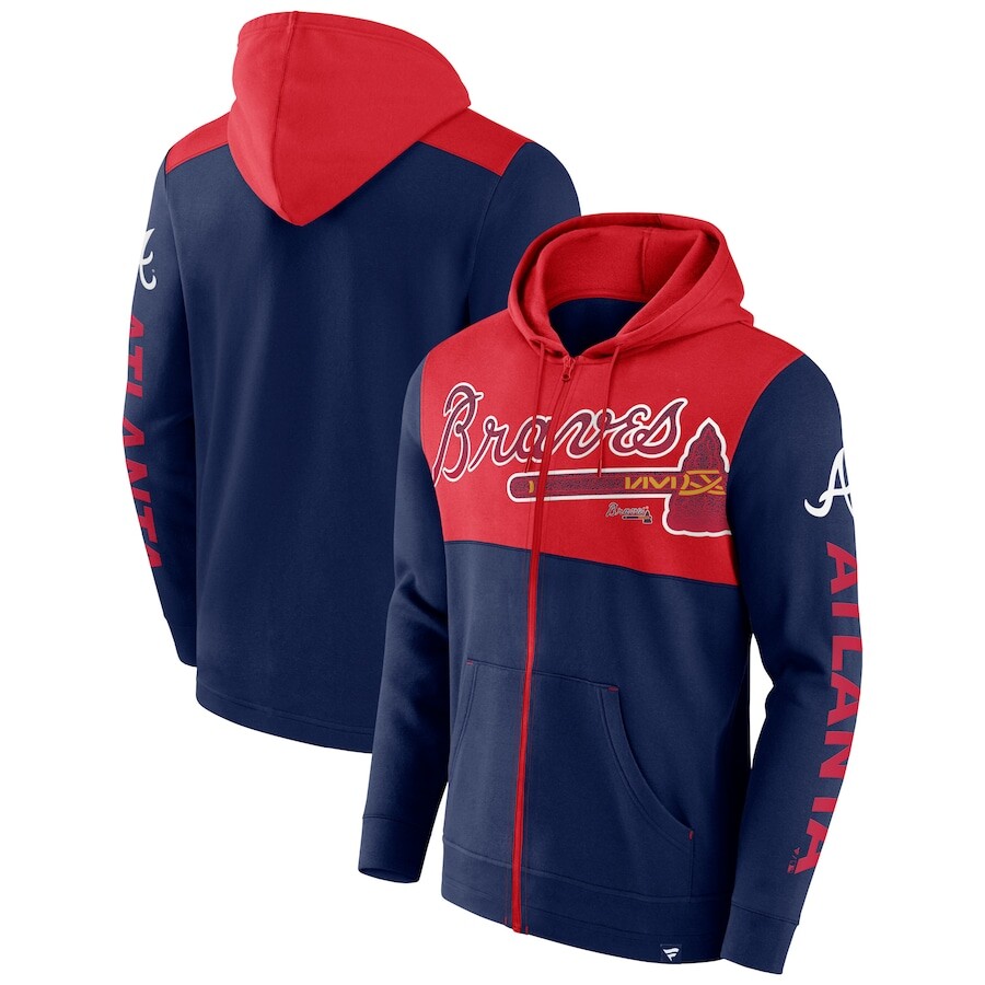 

Толстовка на молнии Fanatics Branded Atlanta Braves, нави