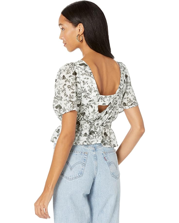 Топ 7 For All Mankind Peasant Top, цвет Toile Gren