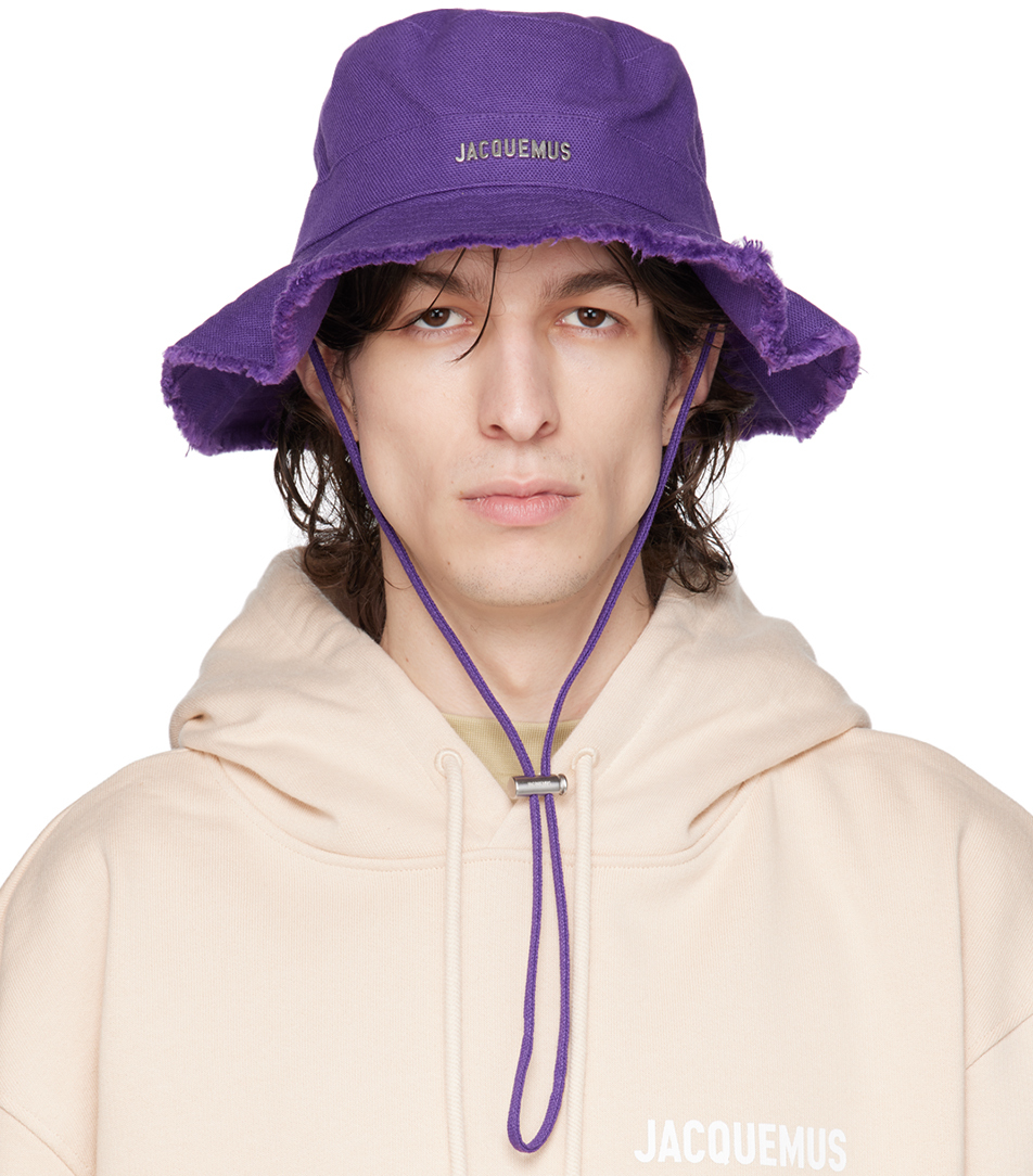 Фиолетовая шляпа Le Raphia Le Bob Artichaut Jacquemus