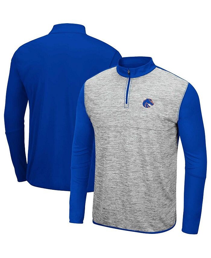 

Мужская куртка с молнией на четверть, Royal Boise State Broncos Prospect, Heather Grey Colosseum, серый