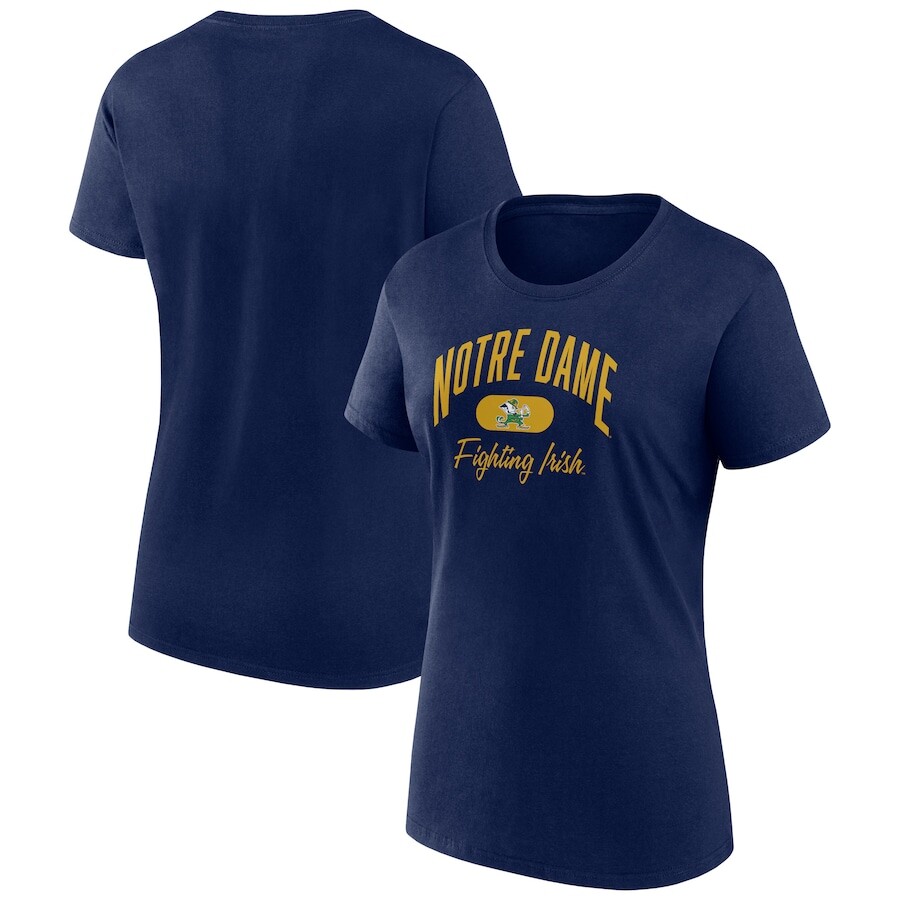 

Футболка с коротким рукавом Fanatics Branded Notre Dame Fighting Irish, нави