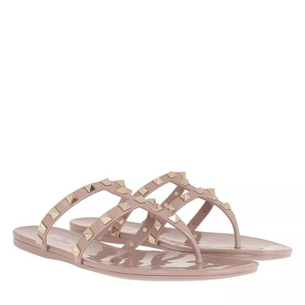 

Сандалии rockstud thong sandal Valentino Garavani, розовый
