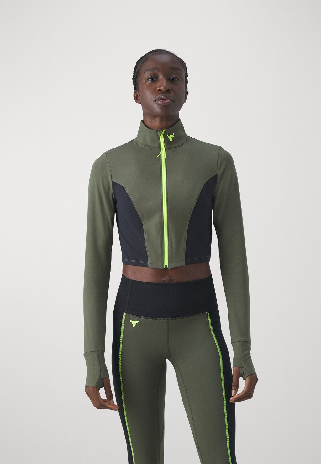 

Спортивная куртка Under Armour LETSGO CROP, цвет marine green/black