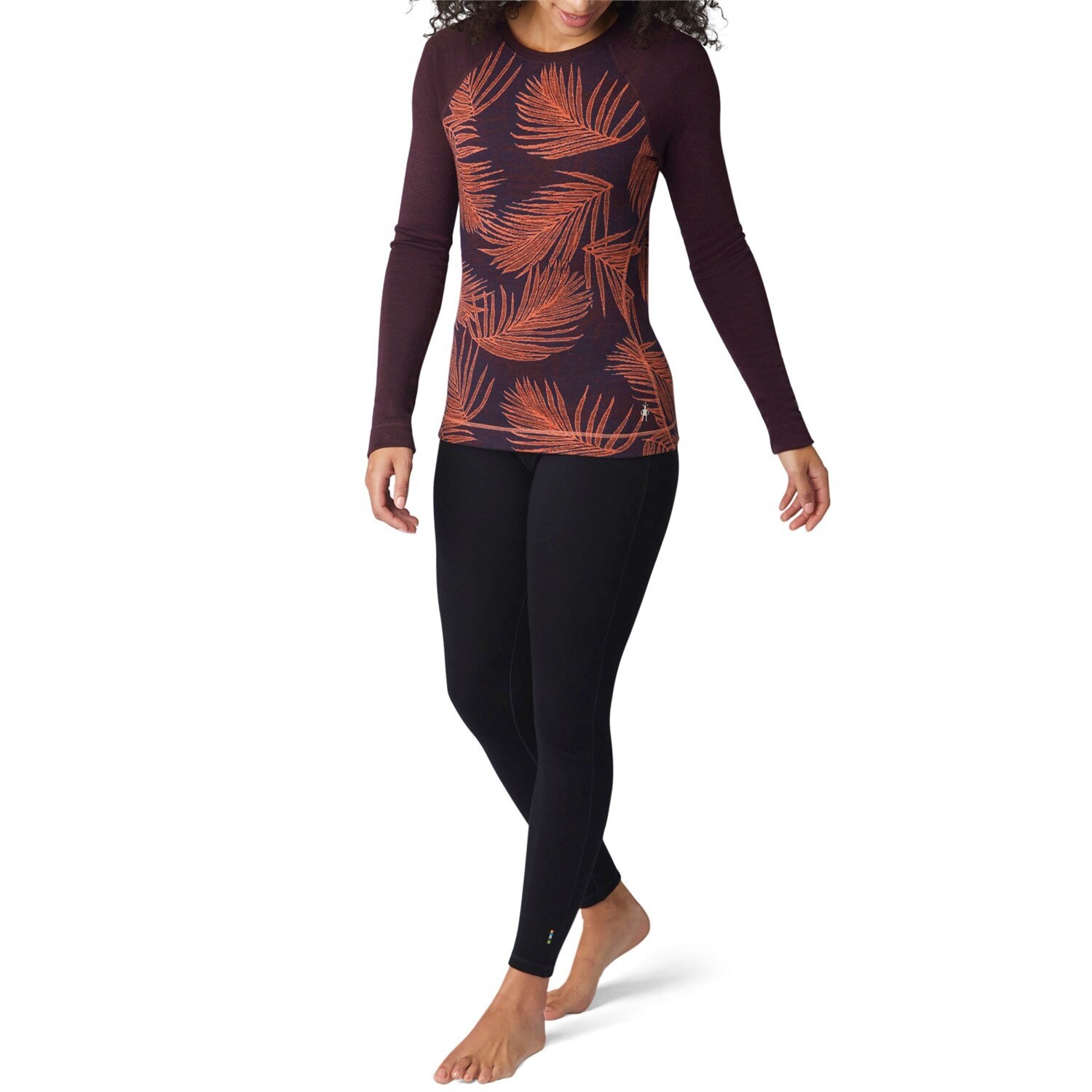 

Утпленный топ Smartwool Merino 250 Base Layer Pattern, коралловый