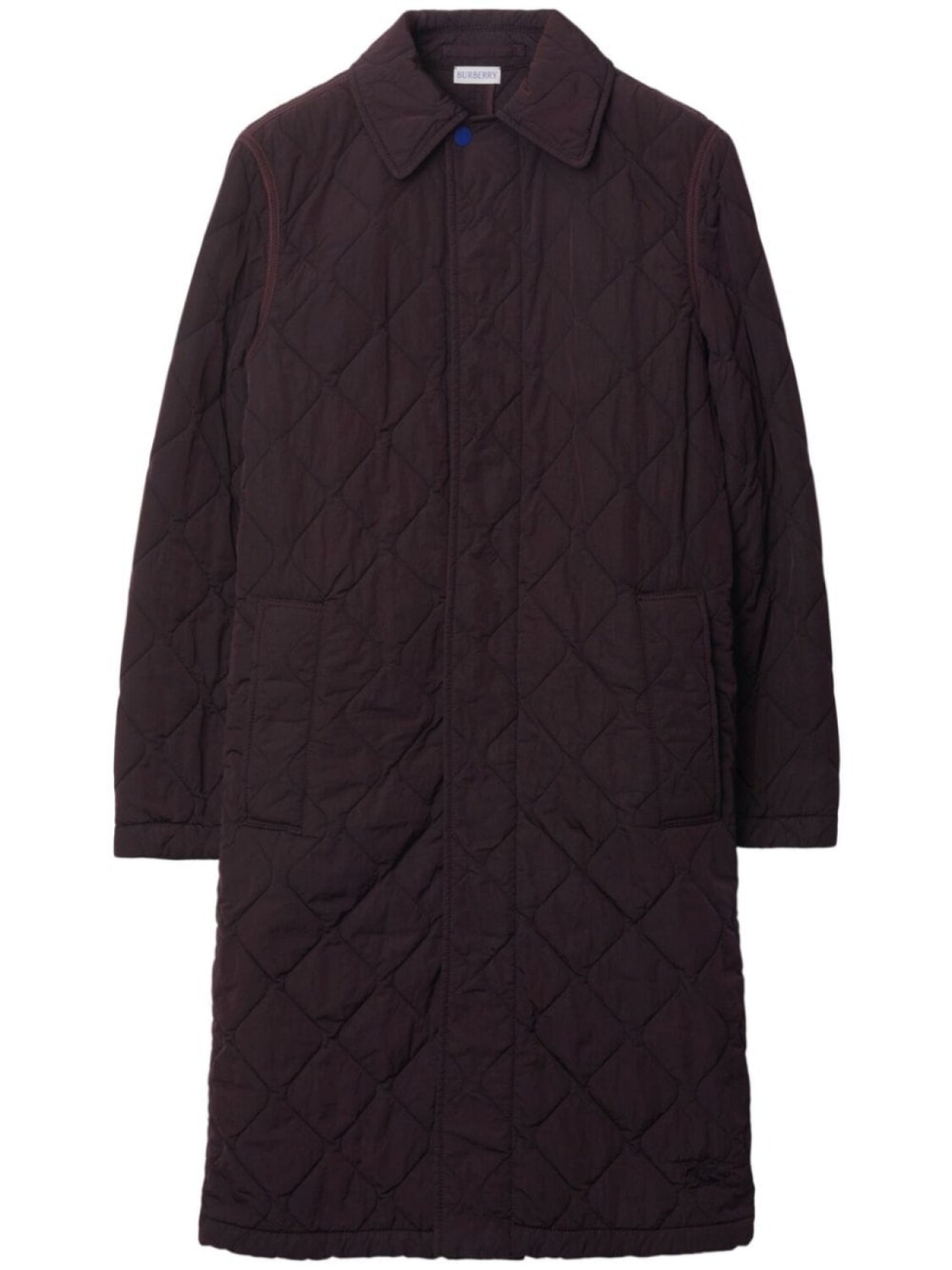 

Burberry стеганое пальто, коричневый