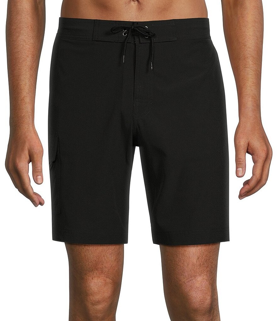 

Карибский бассейн Big & Tall Half Elastic Solid Cargo 9 и 11Плавки с внутренним швом Caribbean, черный