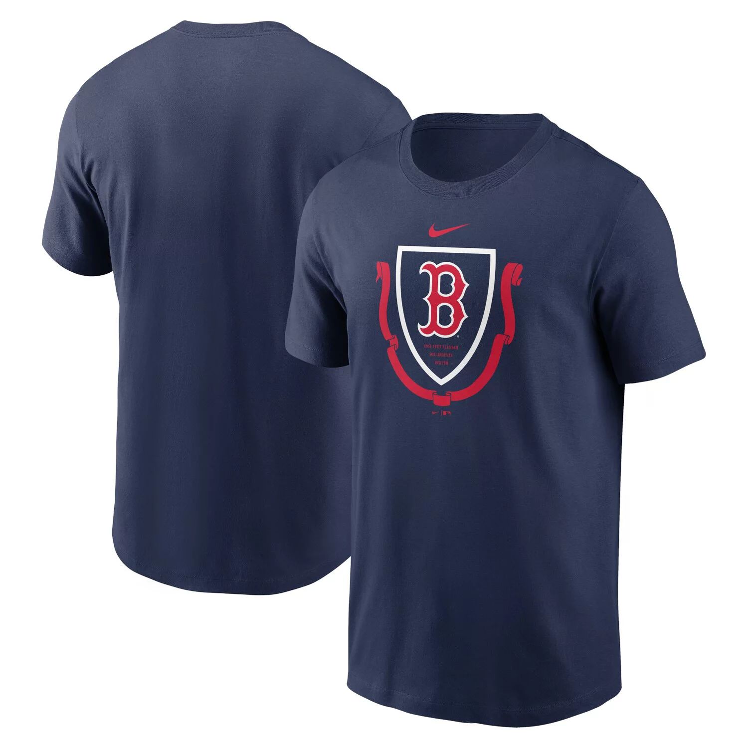 Мужская темно-синяя футболка Nike Boston Red Sox Crest Local Team