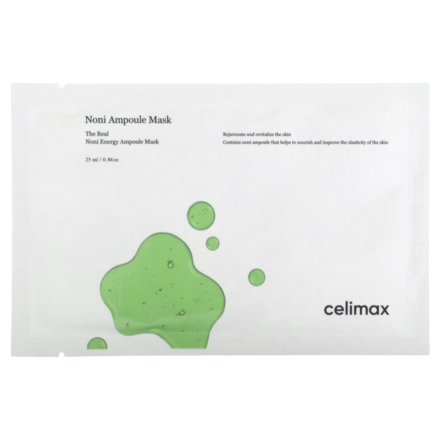 

Нони, ампульная косметическая маска, 5 шт., 25 мл (0,84 унции), Celimax