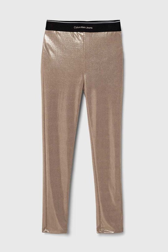 

Детские леггинсы Calvin Klein Jeans, золотой