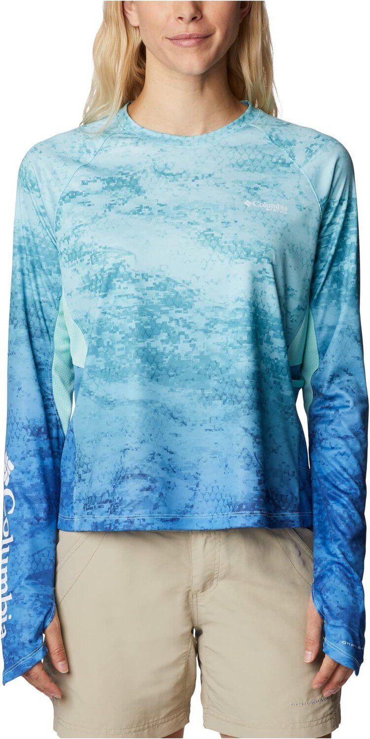 

Футболка Super Tidal Tee Vent с длинным рукавом Columbia, цвет Gulf Stream Camo Gradient