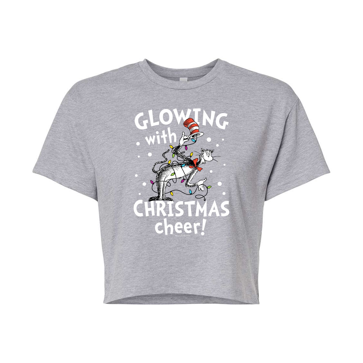 Укороченная футболка с рисунком Dr. Seuss Christmas Cheer для юниоров Licensed Character