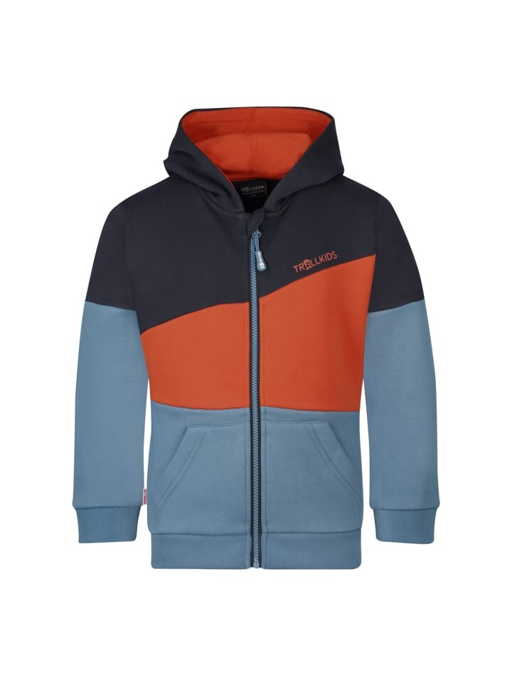 

Спортивная куртка Trollkids Alesund, цвет black/burnt orange