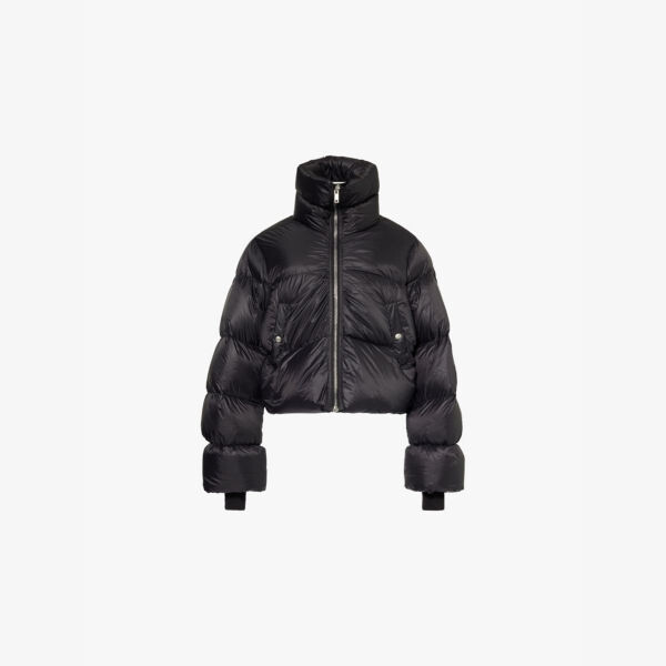 

Стеганая куртка-пуховик с воротником-воронкой Rick Owens, черный