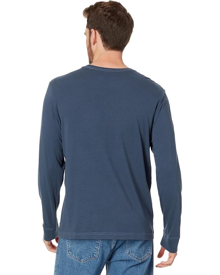 

Футболка Life is Good Hiking Holiday Long Sleeve Crusher Tee, цвет Darkest Blue