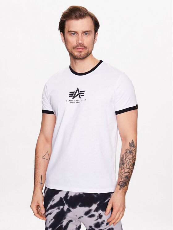 

Футболка стандартного кроя Alpha Industries, белый