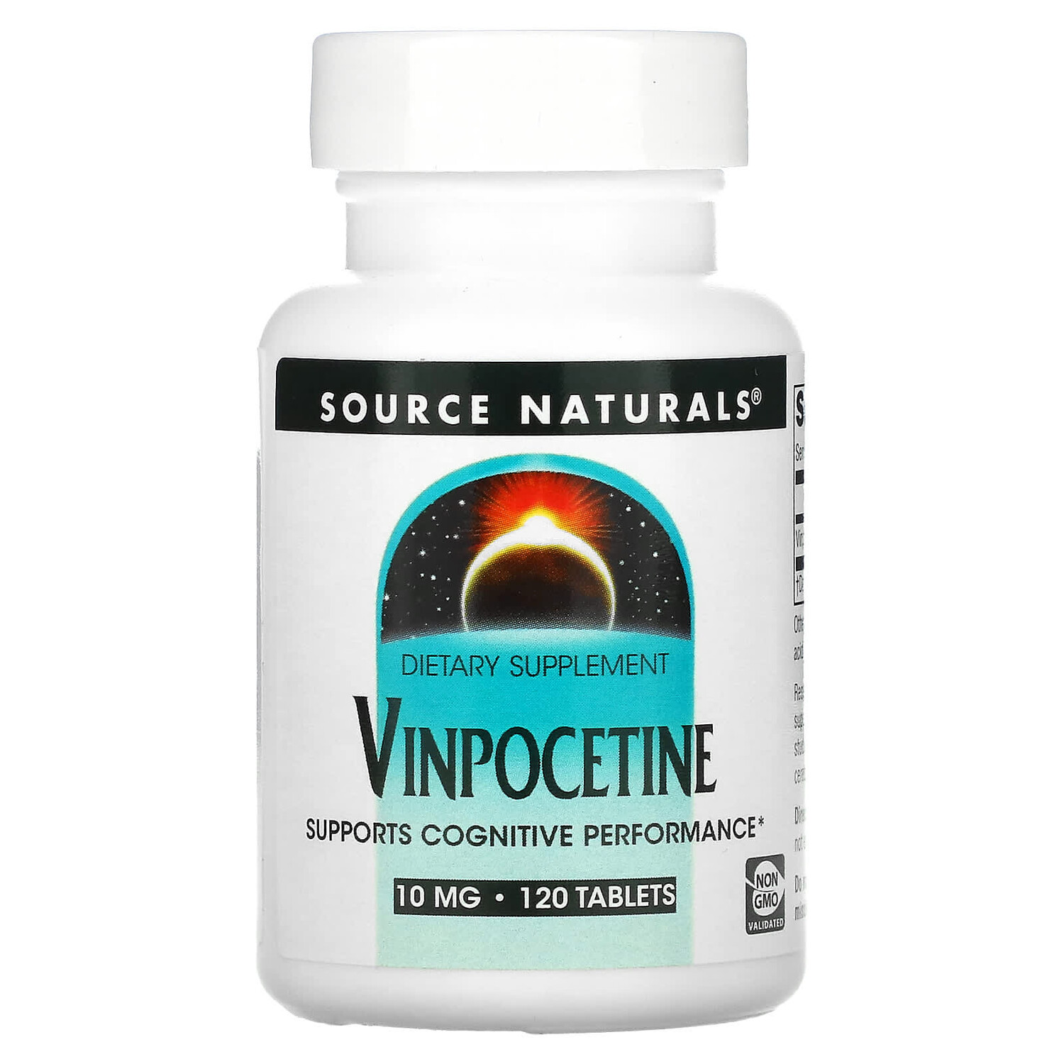 

Винпоцетин, 10 мг, 120 таблеток, Source Naturals