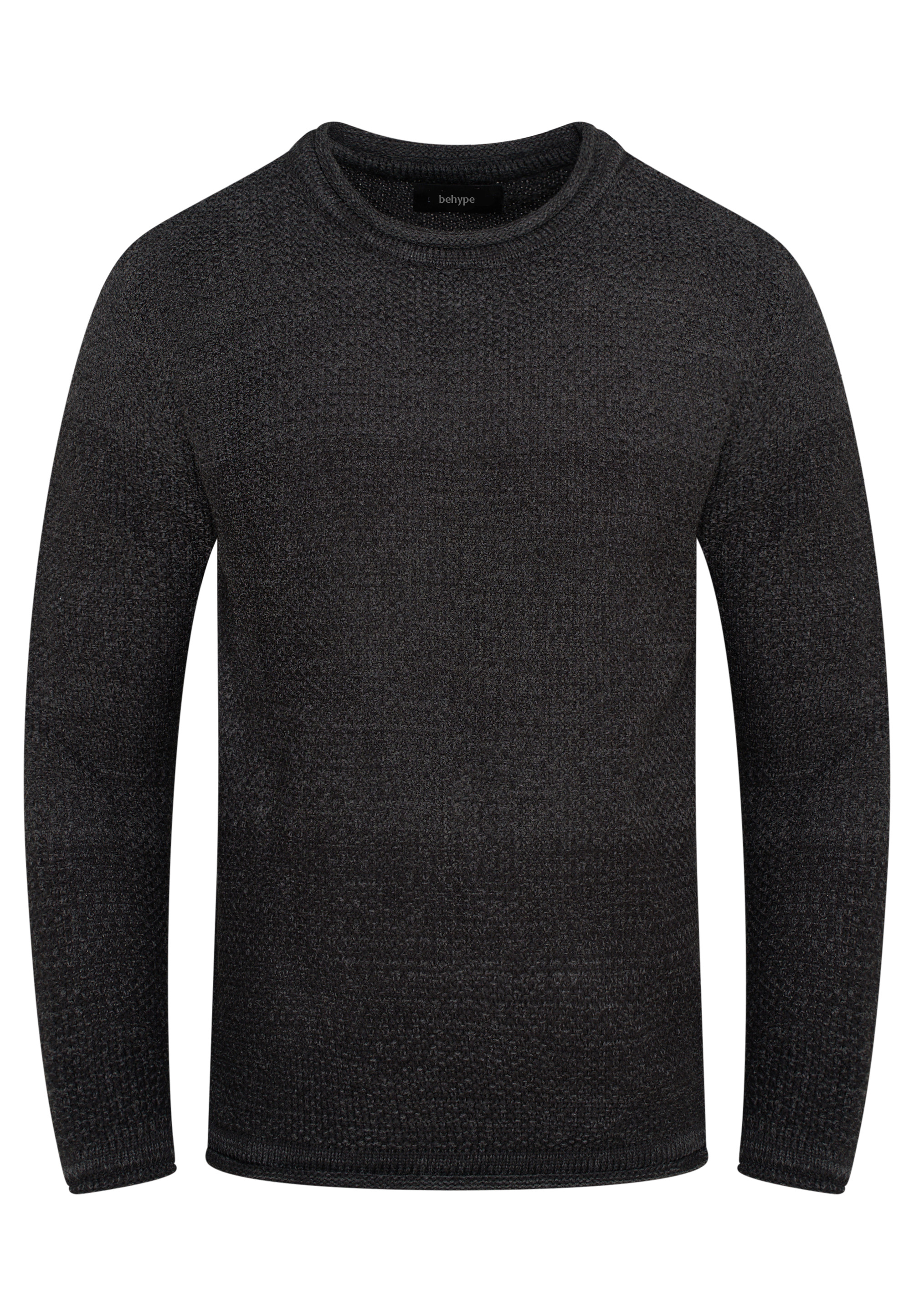 Пуловер behype MKBlone, темно серый пуловер behype mkboni серый