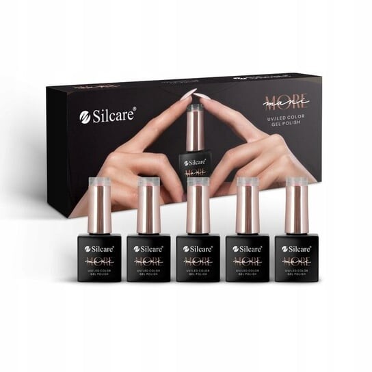 

Набор гибридных лаков, 5 шт. Silcare, Mani More Set