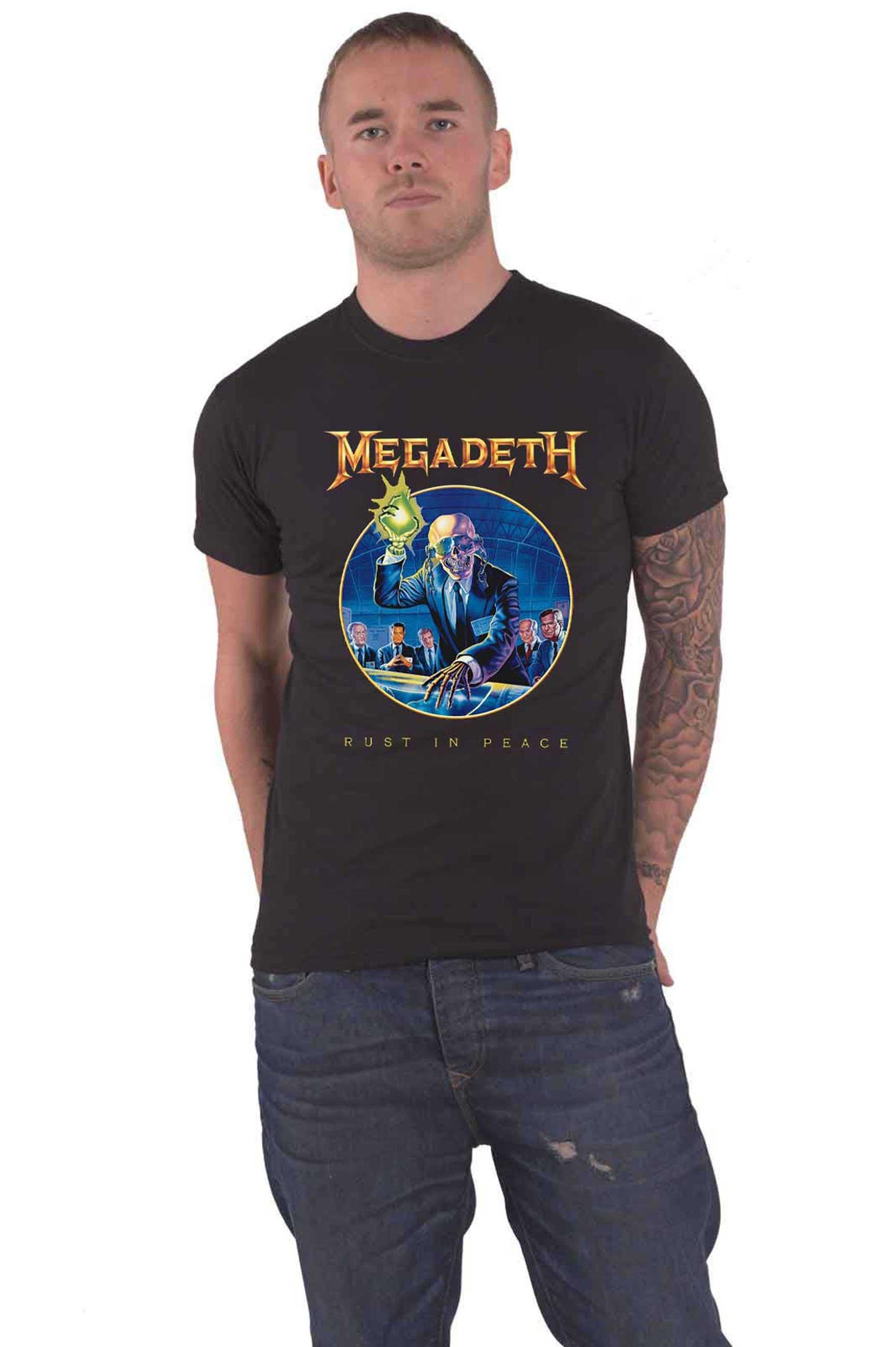 Юбилейная футболка Rust In Peace Megadeth, черный
