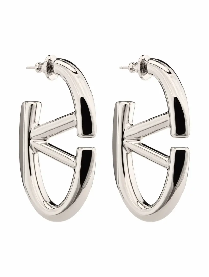 

Серьги V-logo Valentino Garavani, серебристый