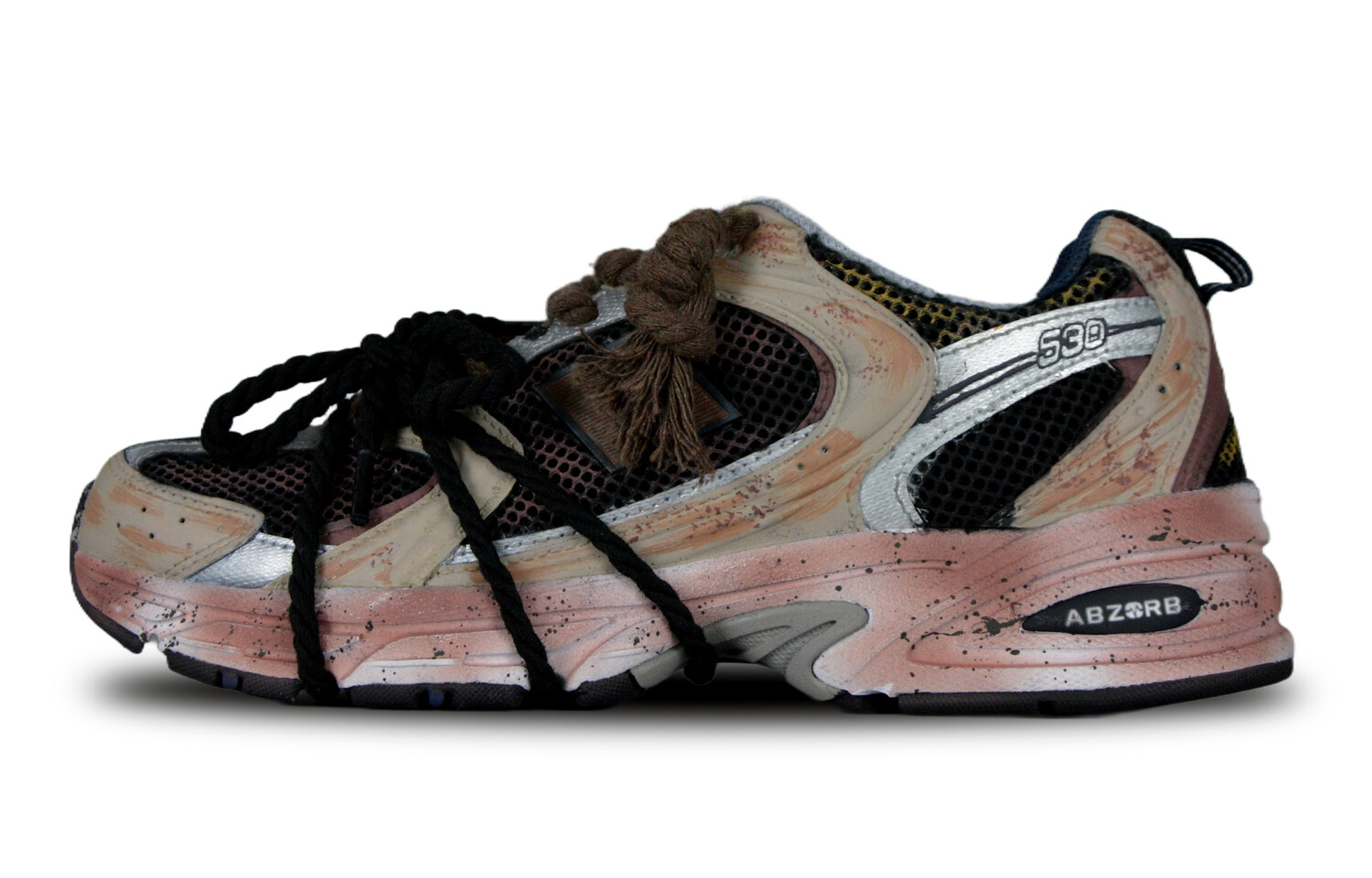 

Кроссовки NB 530 унисекс с низким верхом коричневые New Balance