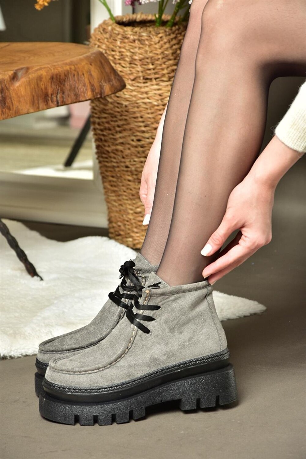 

R2673102 Серые женские ботинки Fox Shoes, Серый, R2673102 Серые женские ботинки Fox Shoes
