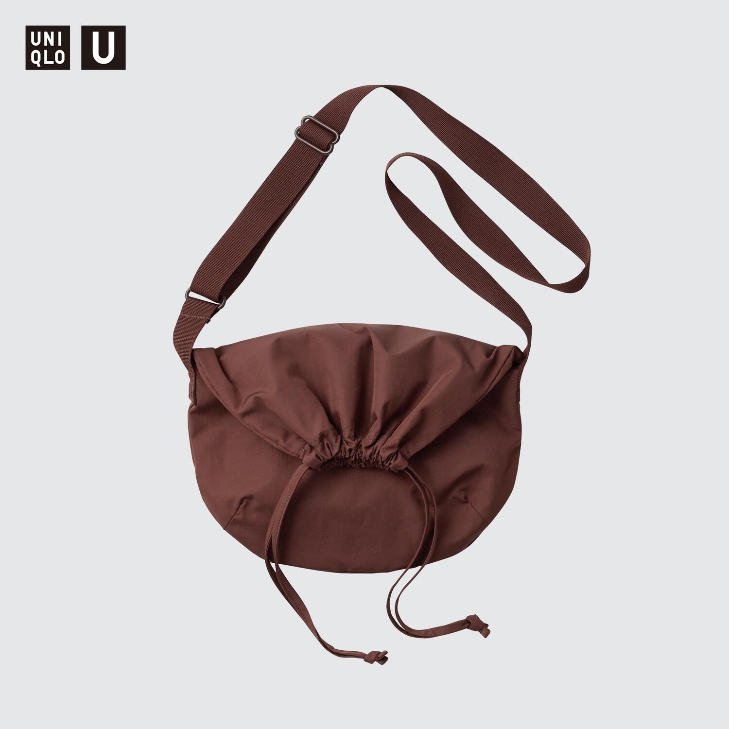 

Сумка маленькая Uniqlo на шнурке, винный