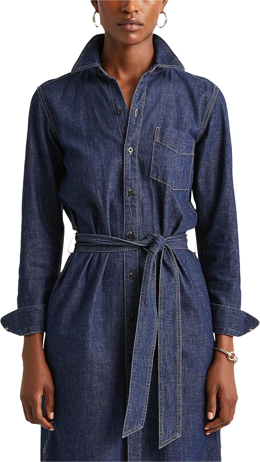 

Дневное платье с длинными рукавами LAUREN Ralph Lauren, цвет Pure Rinse Wash