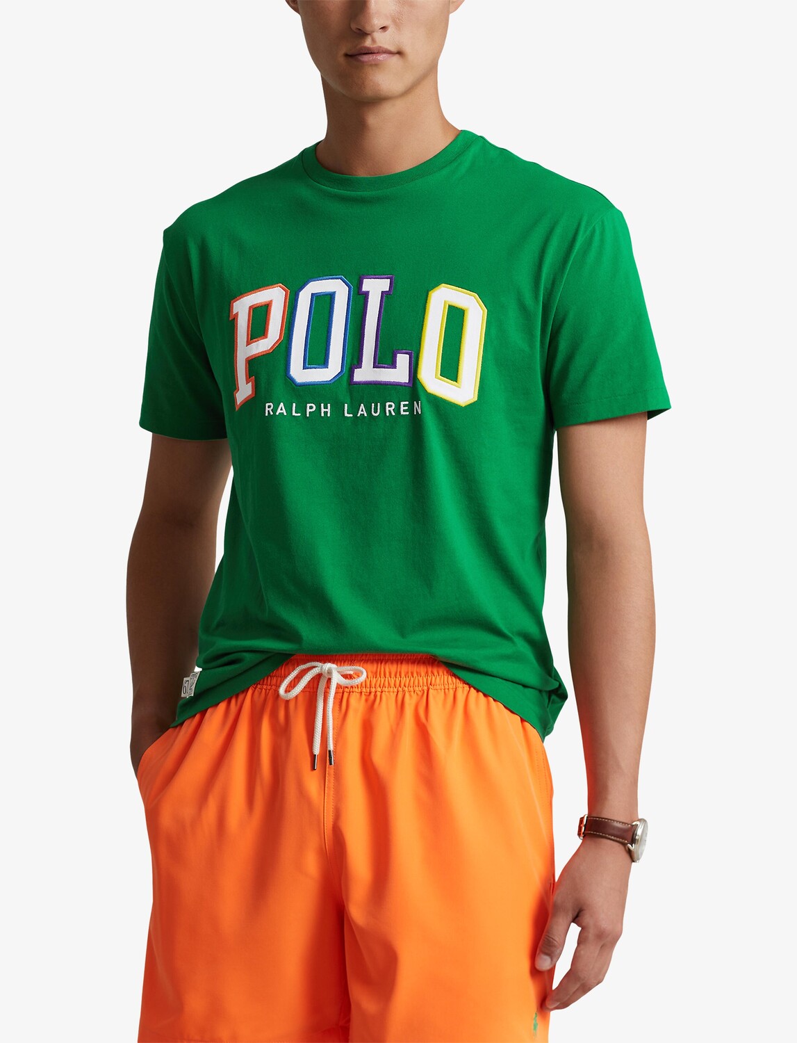 

Футболка с большим логотипом Ralph Lauren, зеленый