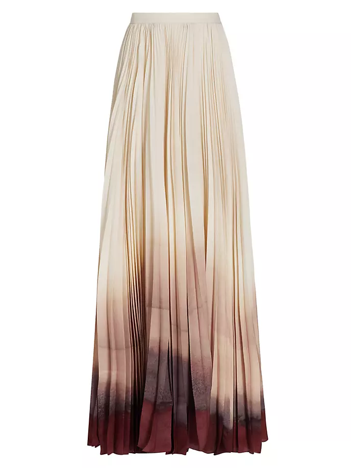 Плиссированная юбка макси Sif Altuzarra, цвет ivory colorscape
