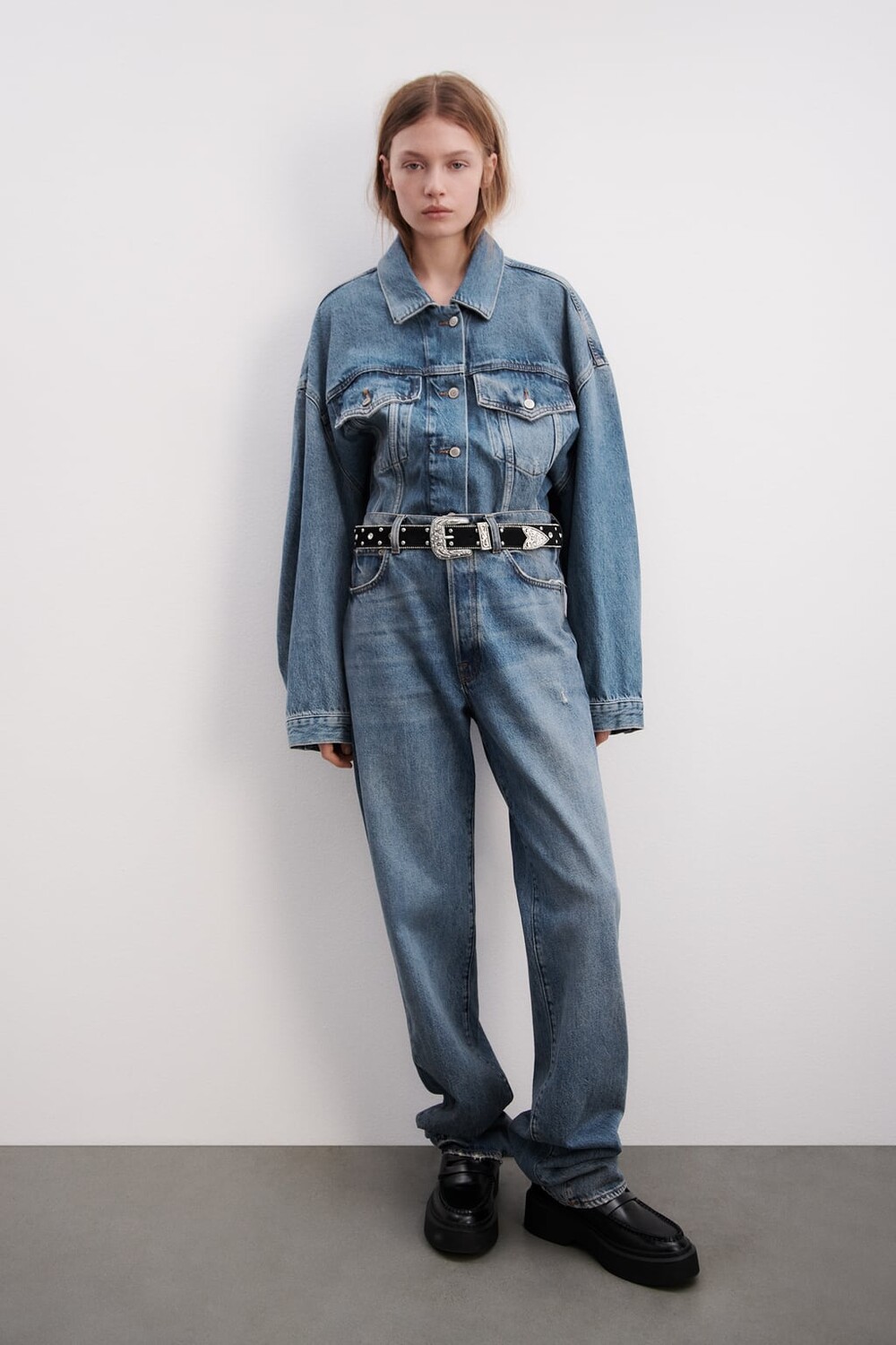 

Джинсовая куртка ZARA, синий