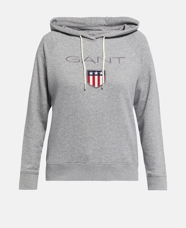 

Толстовка с капюшоном Gant, серебряный