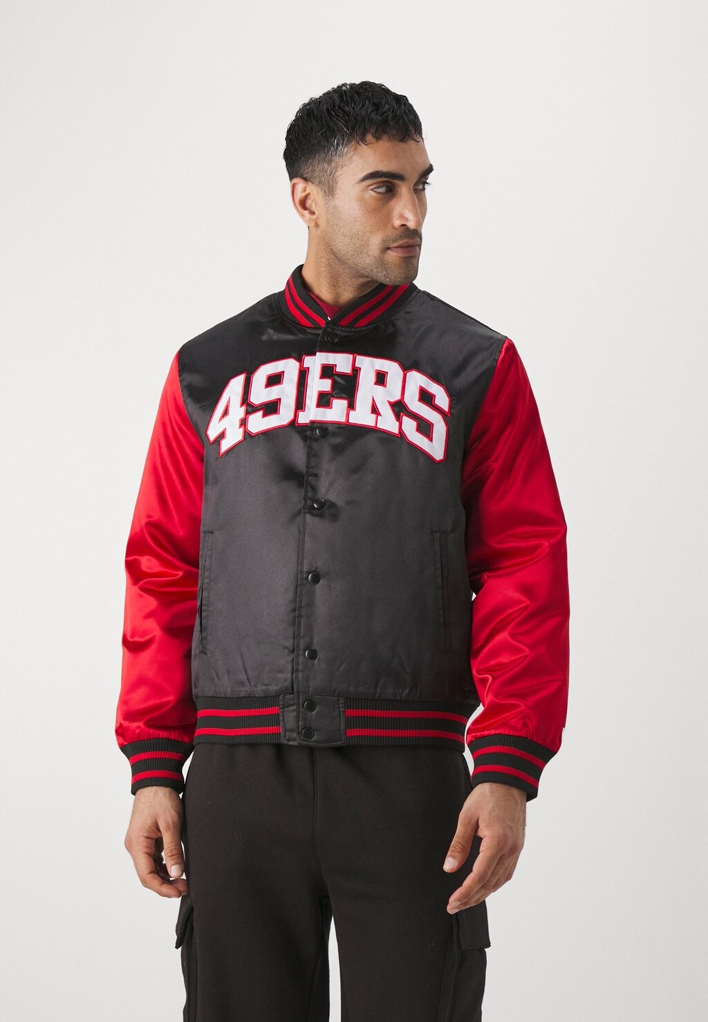 

Спортивная куртка Nfl San Francisco 49Ers Bomber New Era, цвет black/red