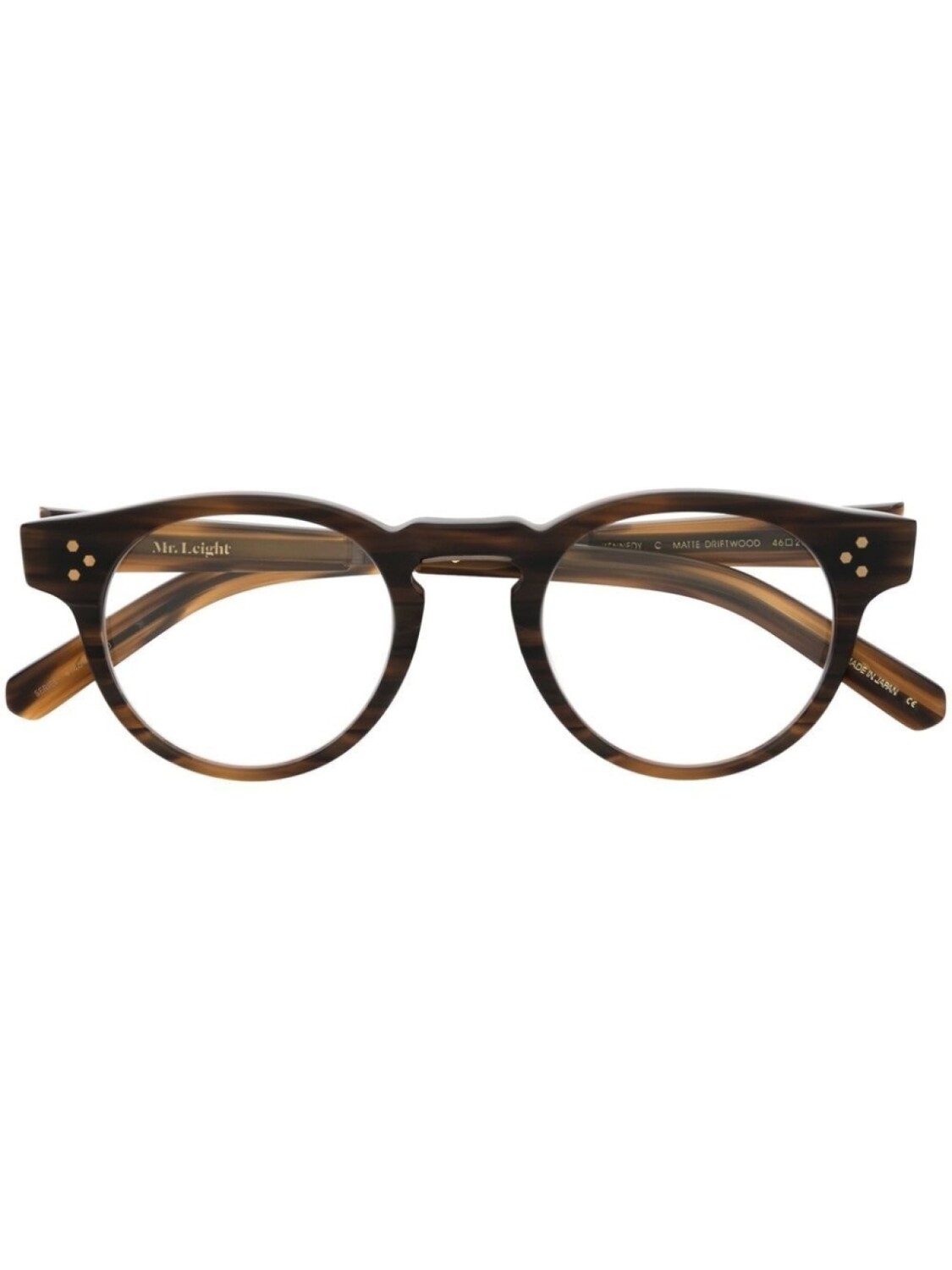 

Garrett Leight очки в круглой оправе черепаховой расцветки, коричневый