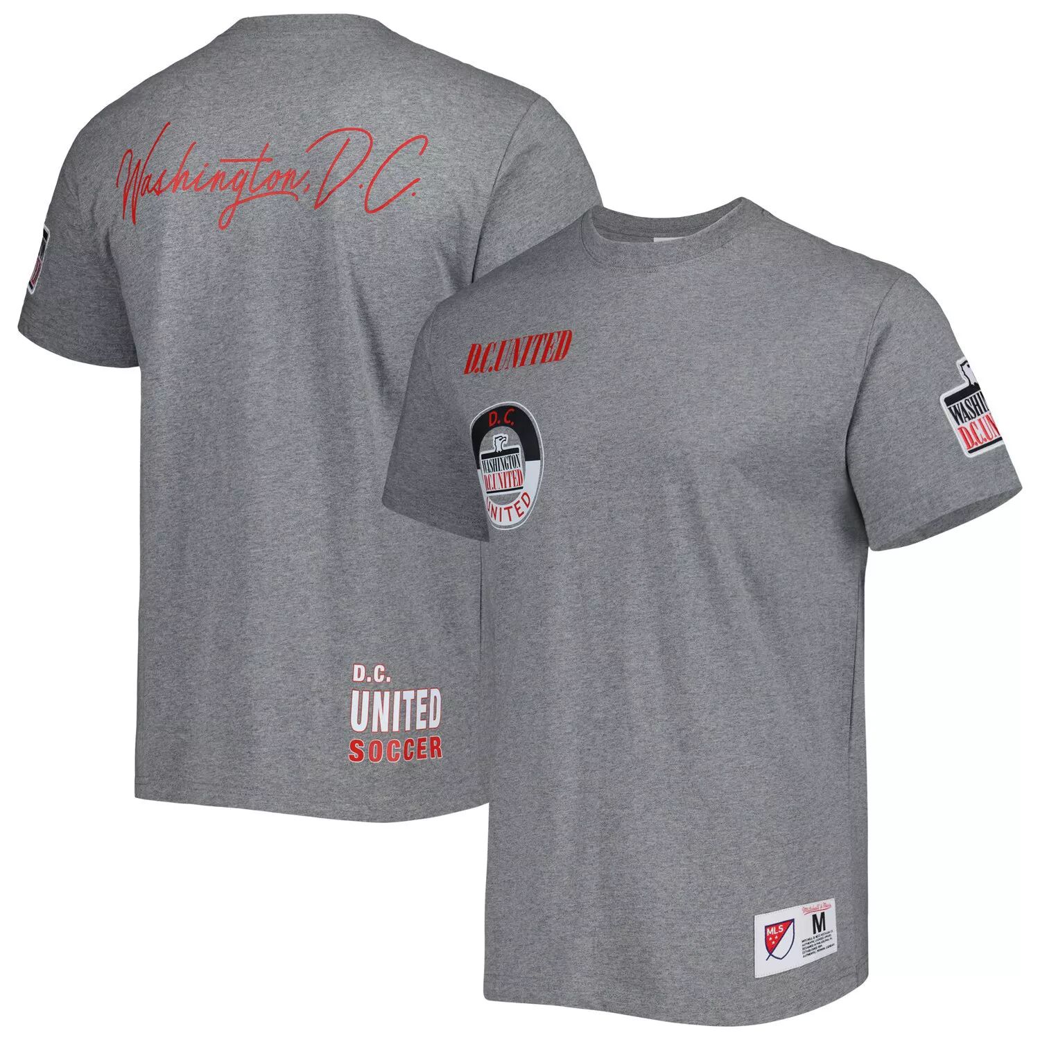 мужская футболка mitchell Мужская футболка Mitchell & Ness Grey DC United City