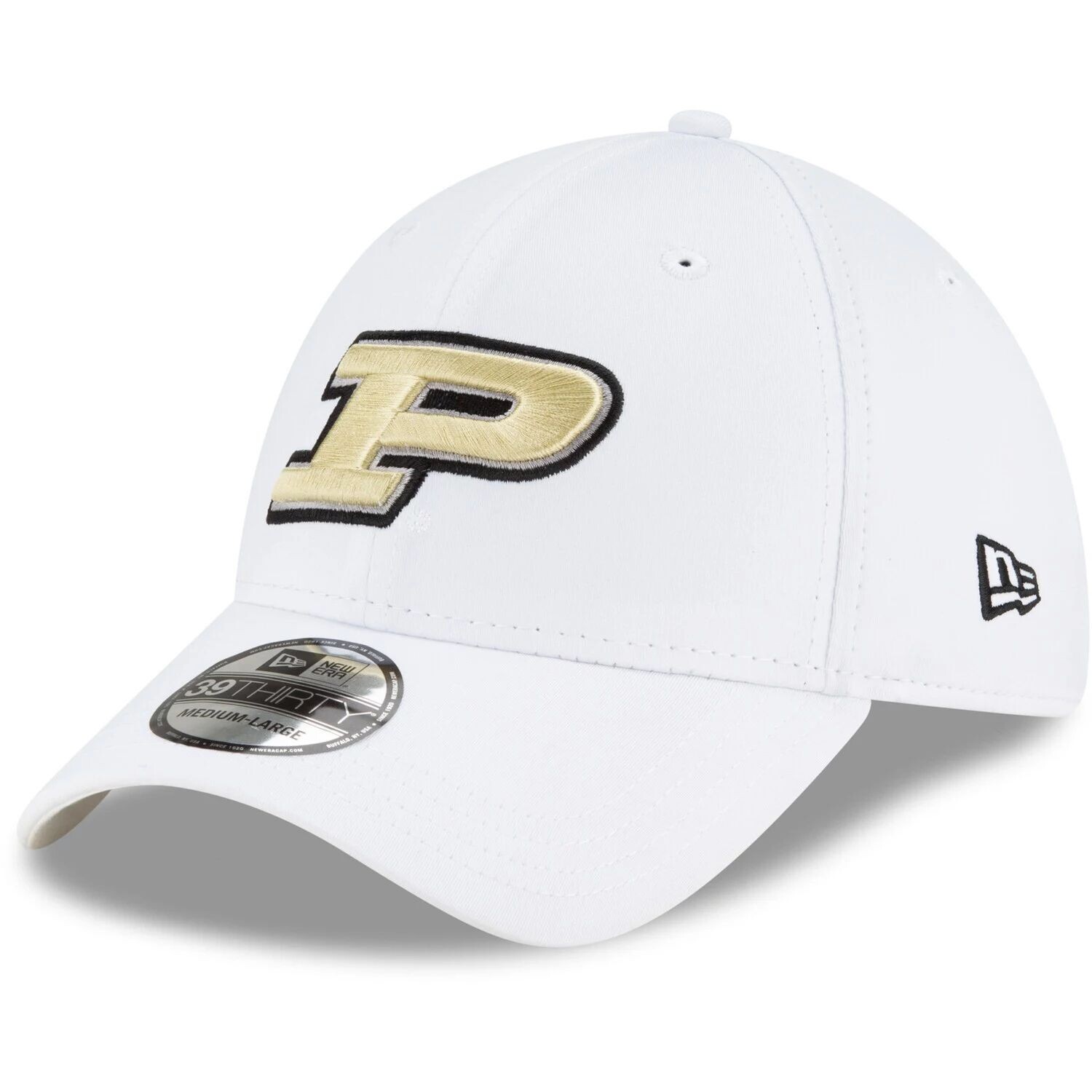 

Мужская кепка New Era White Purdue Boilermakers Campus Preferred 39THIRTY Flex Hat