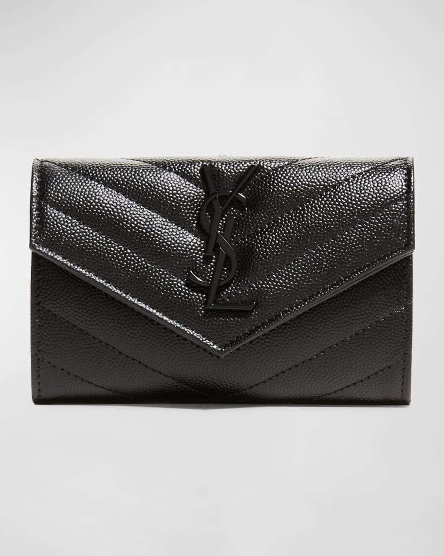 

Маленький кошелек-конверт с монограммой Saint Laurent