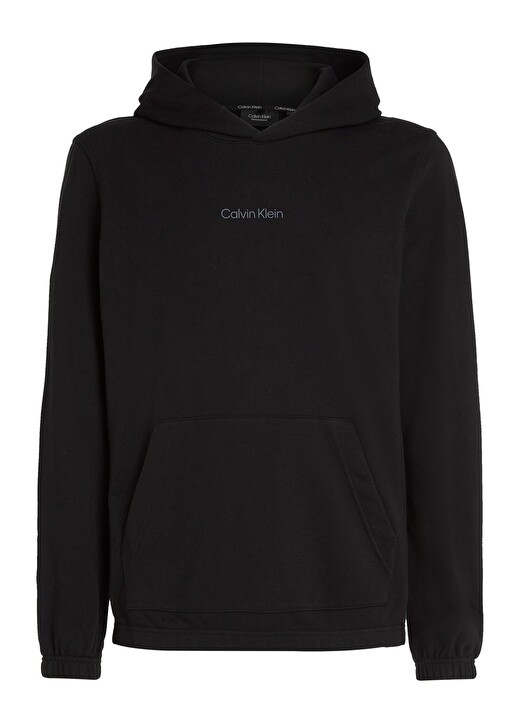 

Черная мужская толстовка с воротником с капюшоном Calvin Klein, Черный