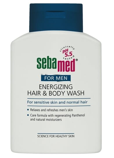 

Гель для мытья волос и тела для мужчин, 200 мл Sebamed, For Men