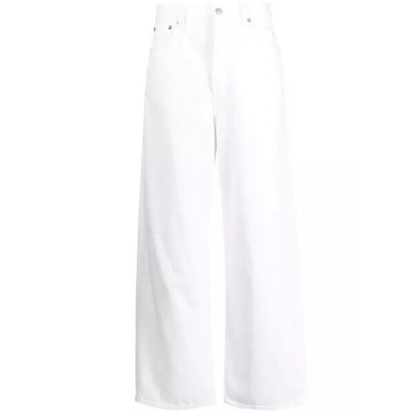 

Джинсы organic-cotton wide-leg denim trousers Agolde, белый