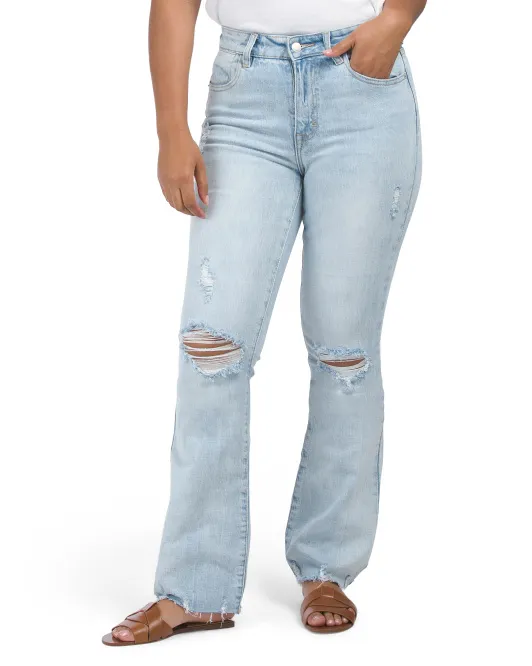 

Разрушенные джинсы Bootcut Oat New York, цвет Vanilla