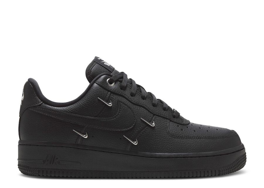 

Кроссовки Nike Wmns Air Force 1, цвет Black Silver Mini Swoosh