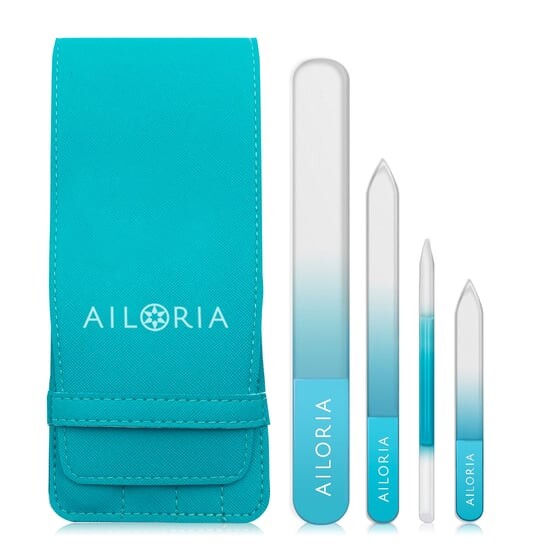 

Набор пилочек для ногтей в футляре из искусственной кожи Ailoria, Contour