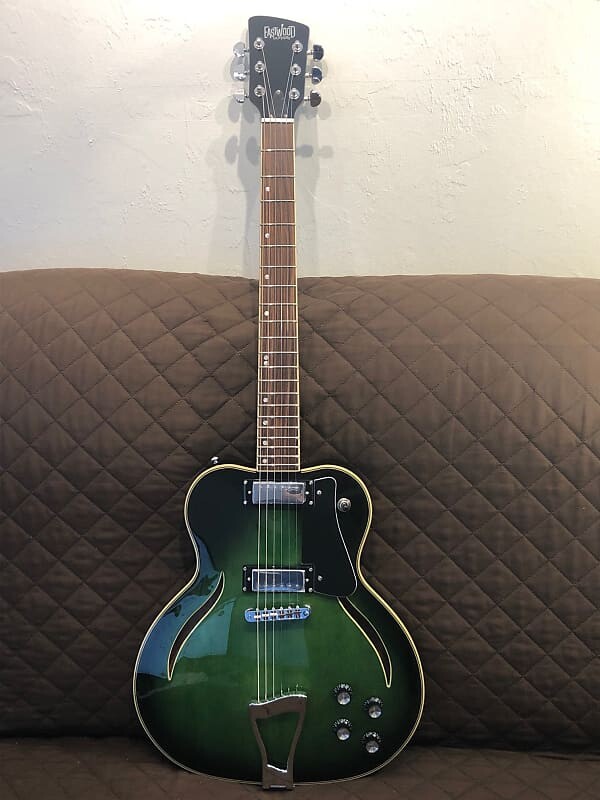 

Электрогитара Eastwood MESSENGER Spruce Top Mahogany Center Block Body Bound Maple Neck 6-String Electric Guitar