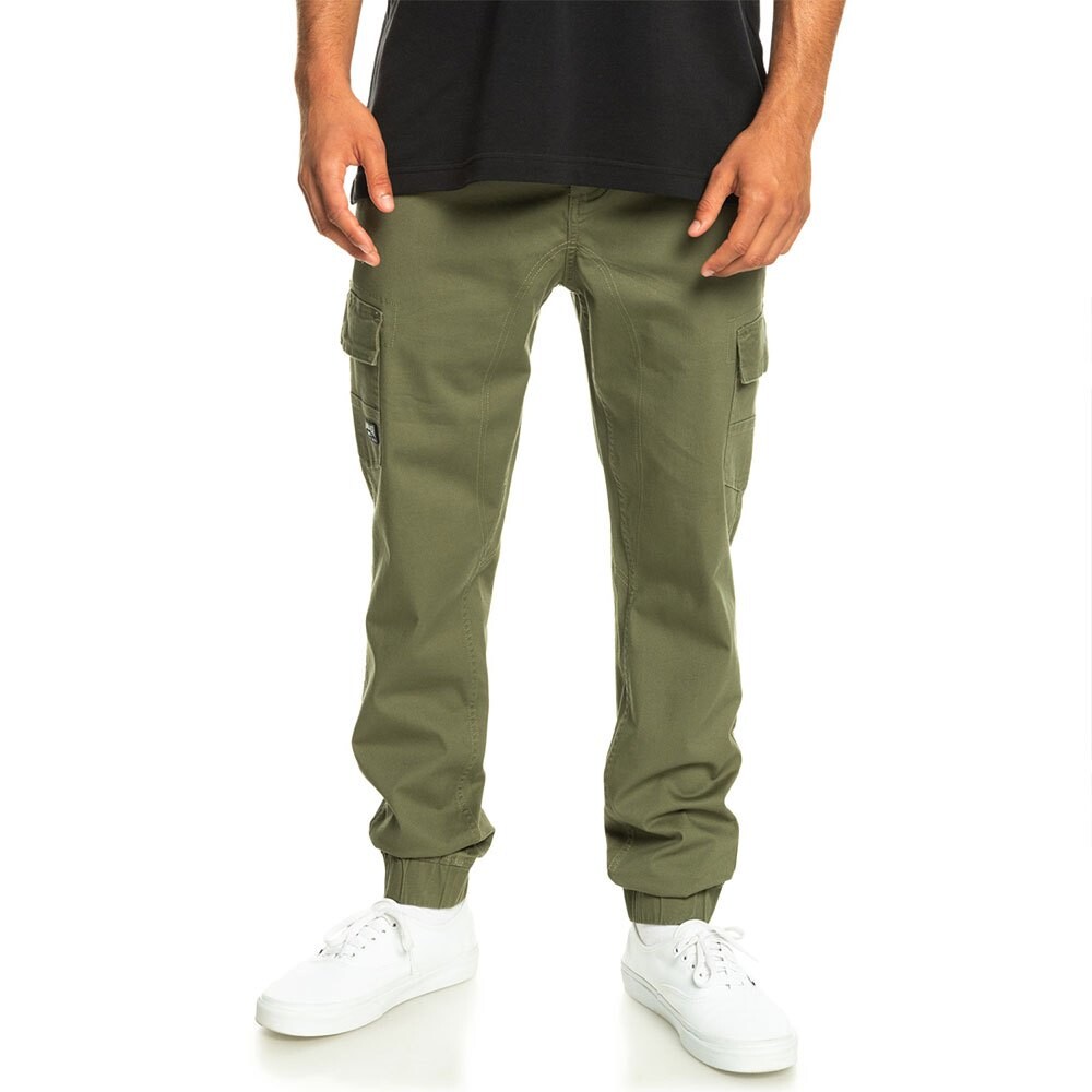 

Брюки Quiksilver Cuffed Mid Waist Cargo, зеленый