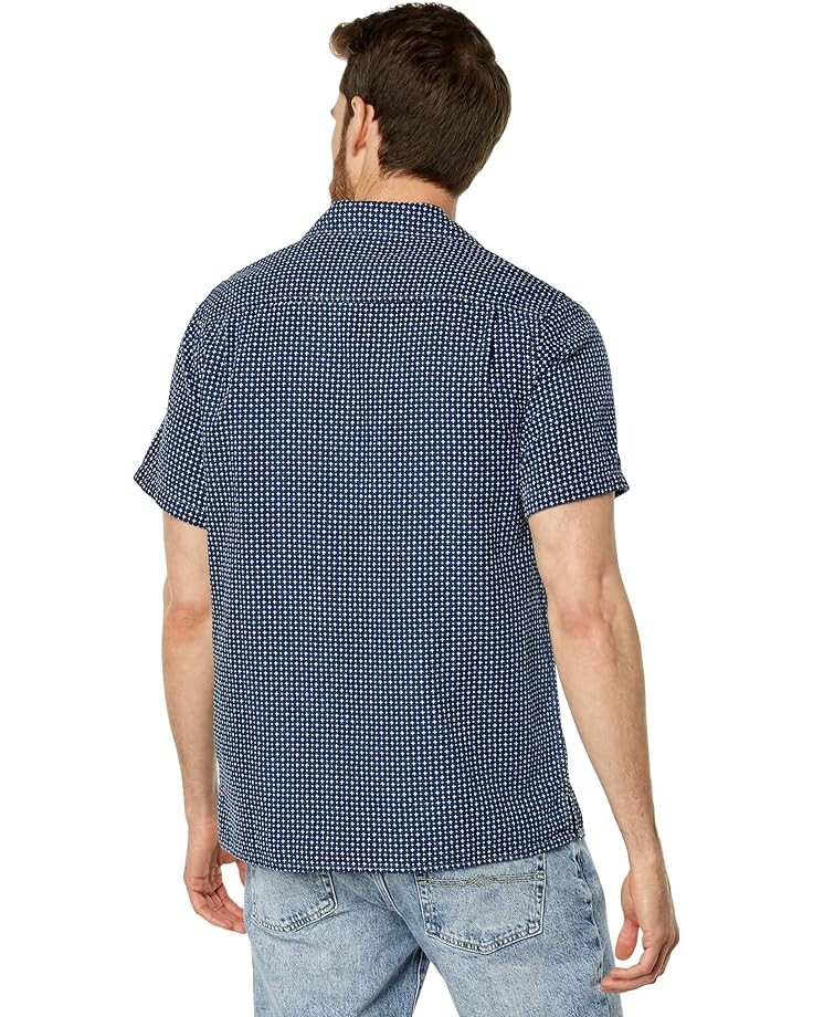 

Рубашка Lucky Brand Short Sleeve Auto Body Shirt, цвет Indigo Dobby