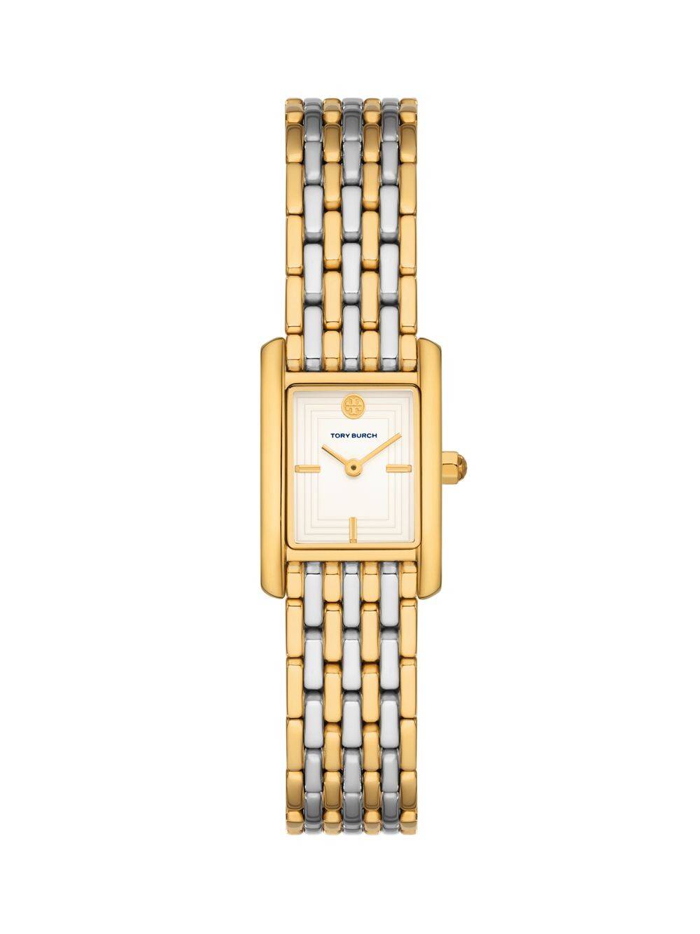 

Часы Eleanor Mini с двухцветным браслетом из нержавеющей стали Tory Burch, желтый