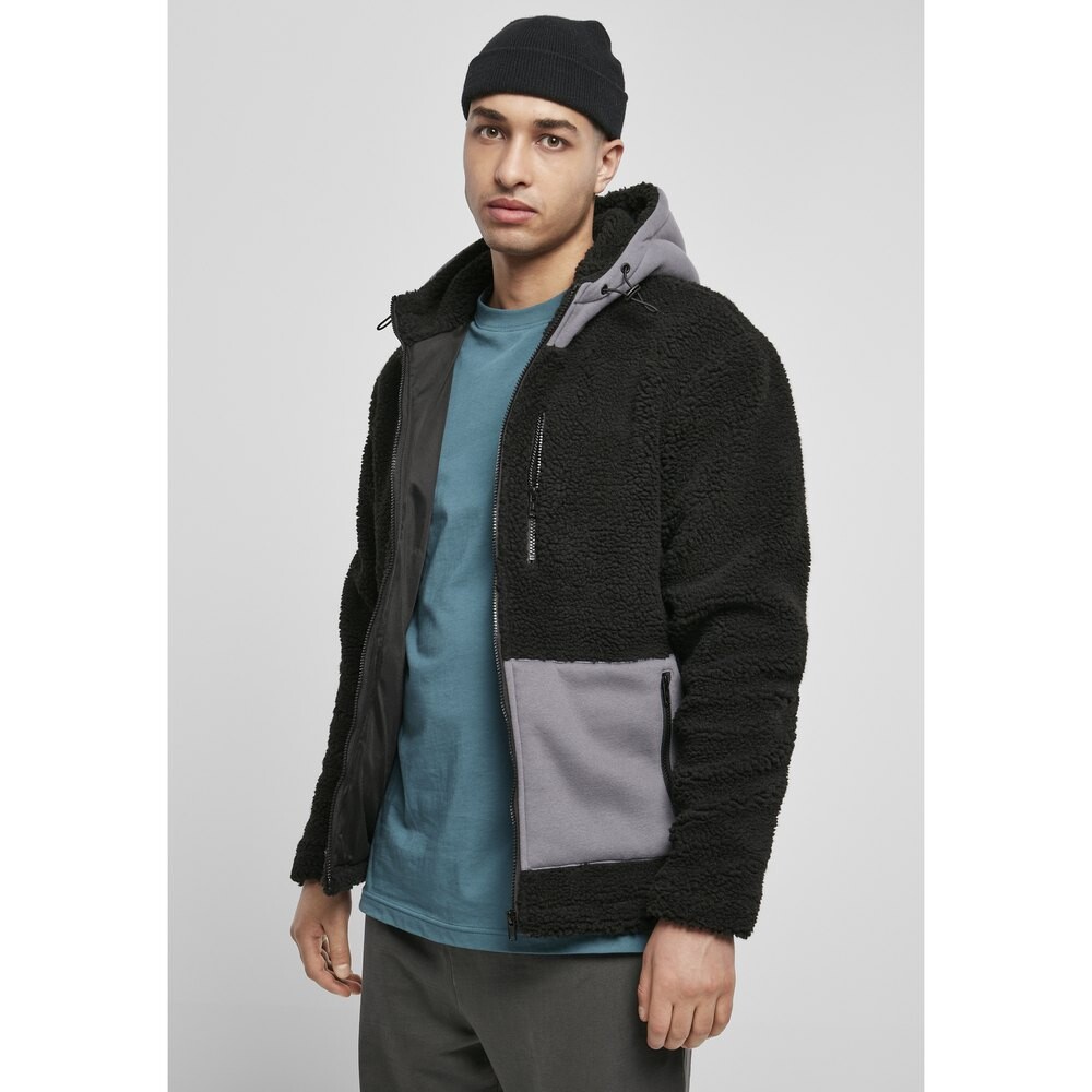 

Куртка Urban Classics Hooded Sherpa, черный