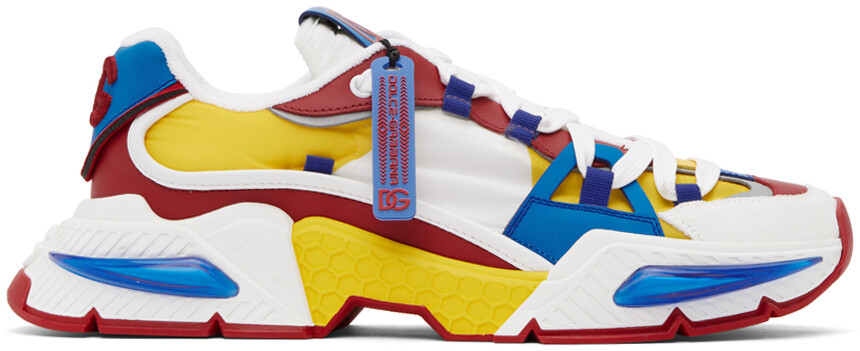 

Разноцветные кроссовки Airmaster из смешанных материалов Dolce & Gabbana